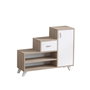 Hanah Home Zapatero Retro - Sonoma Pino atlántico y Blanco